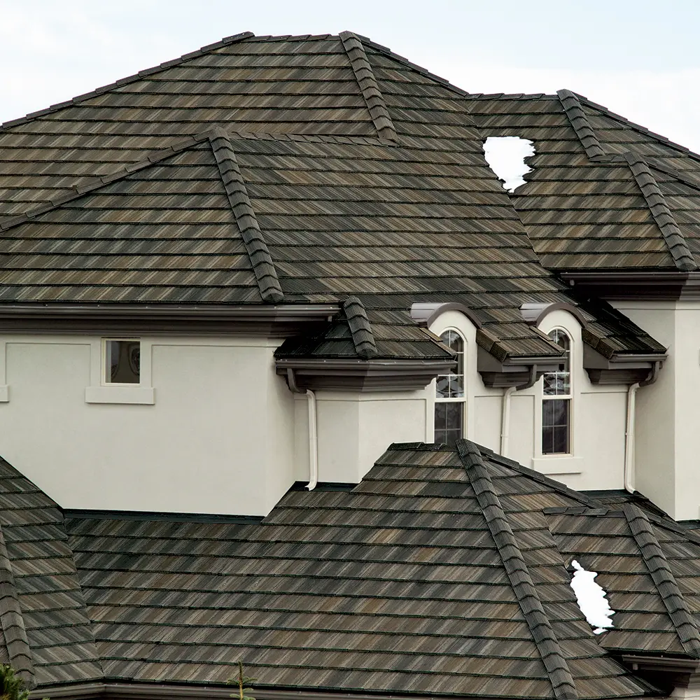 flat roof on modern architectural home