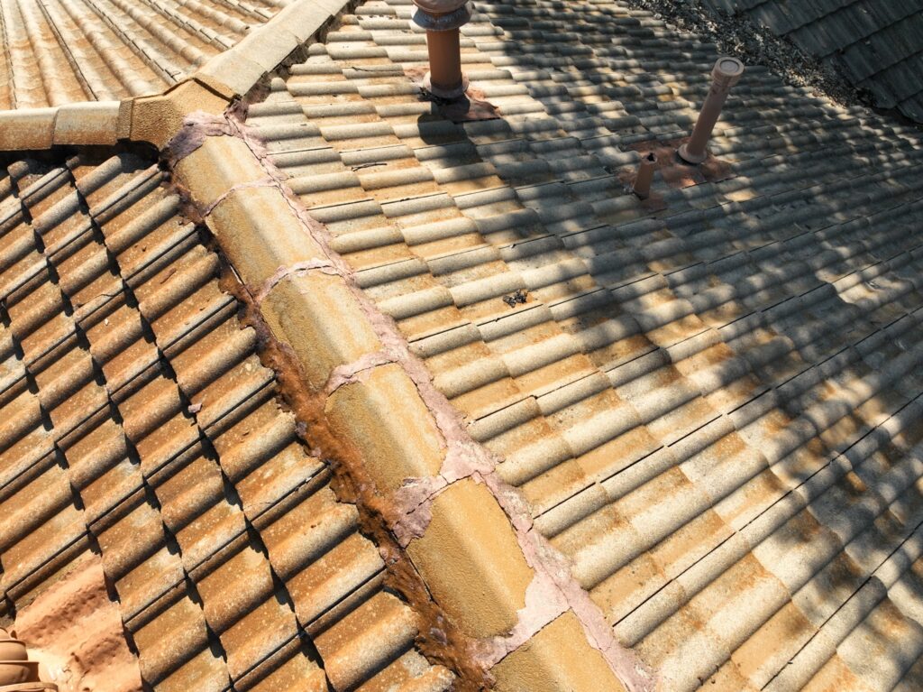 inspection of old tile roof